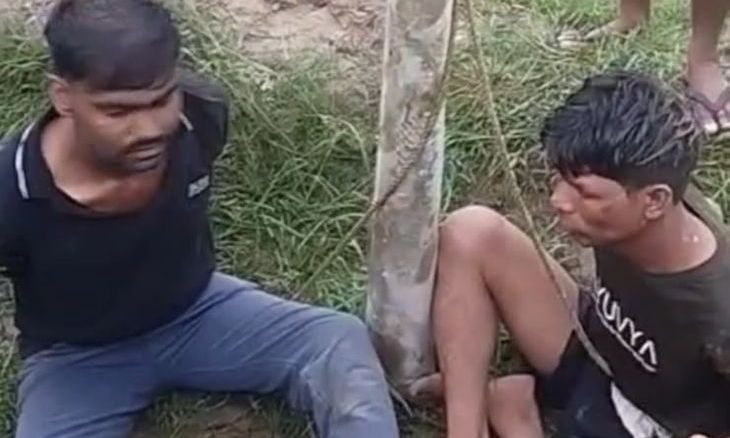 भितरवार के भानगढ़ में सरपंच के खेत से मोटर चोरी करते दो आरोपी रंगेहाथ गिरफ्तार