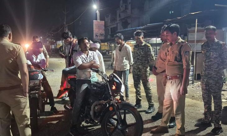 गुना में पुलिस का बड़ा एक्शन: कॉम्बिंग गश्त के दौरान 82 वारंटी गिरफ्तार