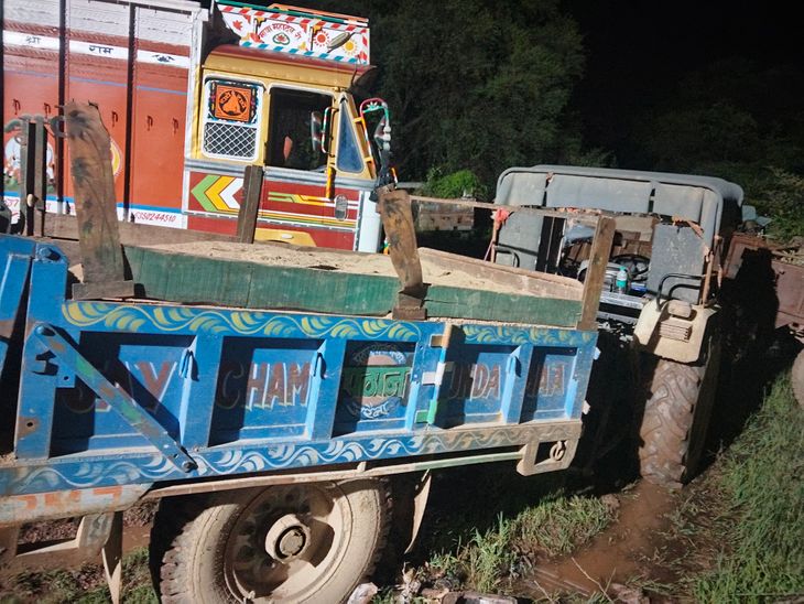 सबलगढ़ में चंबल नदी से अवैध रेत ले जा रहा ट्रैक्टर-ट्रॉली जब्त, पुलिस को देख भागा चालक