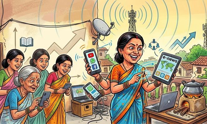 गुना में बढ़ी डिजिटल जागरूकता, तीन साल में ढाई गुना हुई इंटरनेट का उपयोग करने वाली महिलाओं की संख्या