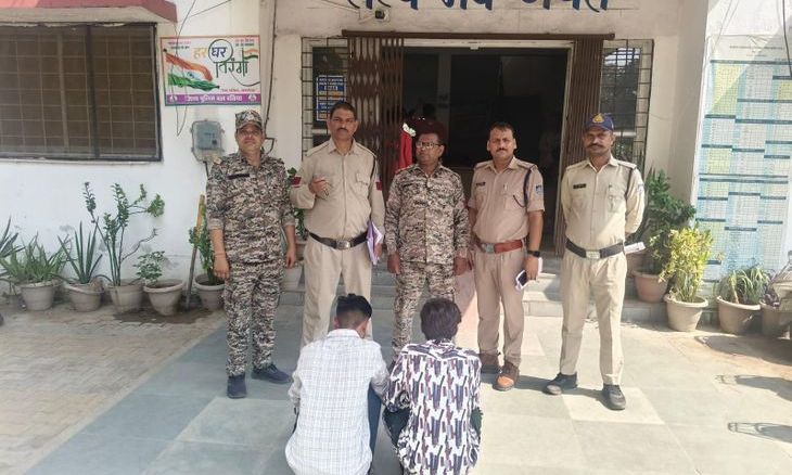 दतिया में अवैध हथियार के साथ एक युवक और बाल अपचारी गिरफ्तार, पुलिस ने बाइक और कट्टा जब्त किया