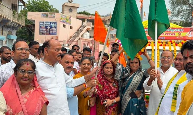 श्योपुर में संत रविदास जयंती पर निकली कलश यात्रा, समाज में दिया समरसता और भाईचारे का संदेश