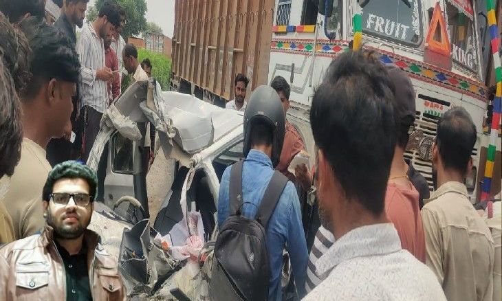 ग्वालियर-झांसी हाईवे पर भीषण सड़क हादसा: HDFC बैंक के डिप्टी मैनेजर की मौत, महिला सहकर्मी गंभीर