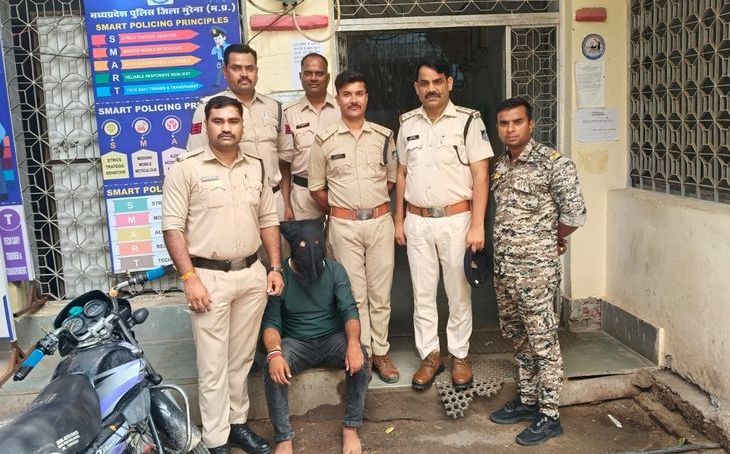 मुरैना गोलीकांड मामला: मुख्य आरोपी रामनगर से गिरफ्तार, अवैध हथियार बरामद