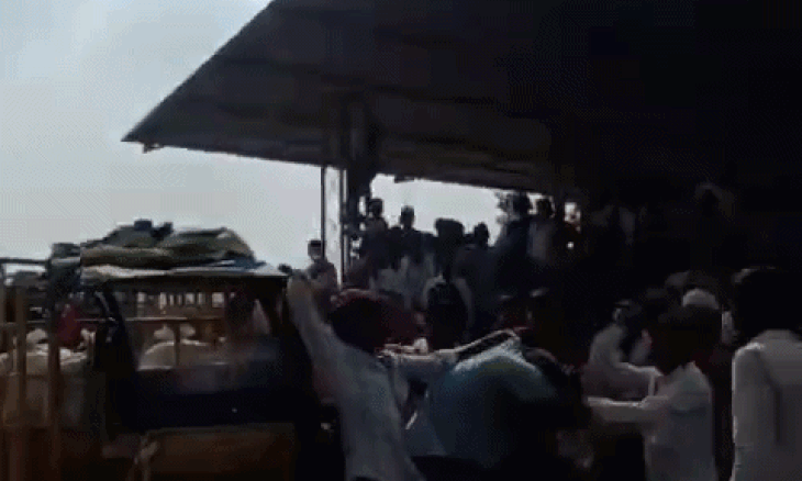 सबलगढ़ मंडी में सरसों की नीलामी का क्रम बिगड़ने पर बवाल, व्यापारी को पीटा