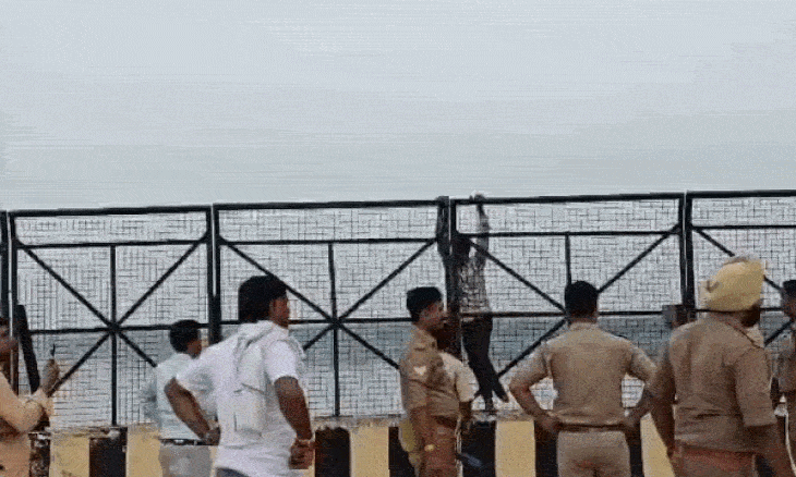 चंबल नदी के पुल पर चढ़ा दुष्कर्म का आरोपी, बच्ची की कस्टडी को लेकर कूदने की दी धमकी