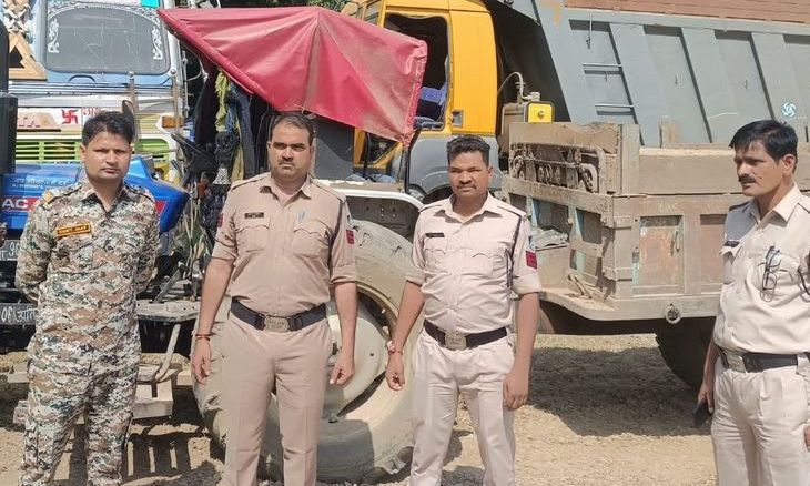 जौरा में पुलिस की बड़ी कार्रवाई: आसन नदी से अवैध रेत ला रही ट्रैक्टर-ट्रॉली जब्त, चालक गिरफ्तार