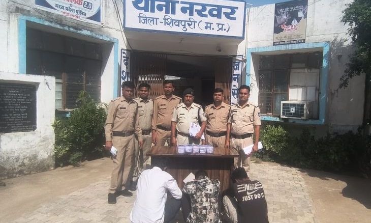 शिवपुरी पुलिस की कार्रवाई: नरवर थाना क्षेत्र में हुई चोरी का खुलासा, भिंड से तीन आरोपी गिरफ्तार