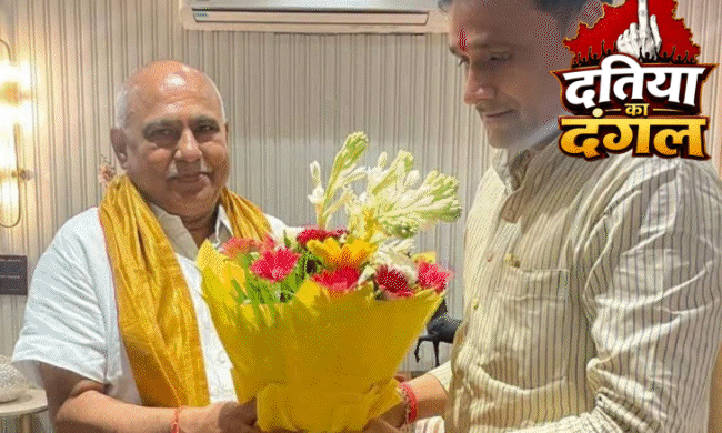 दतिया उपचुनाव: नरोत्तम का टिकट कटा, आशुतोष तिवारी BJP से उम्मीदवार; समर्थकों का हाईवे पर हंगामा