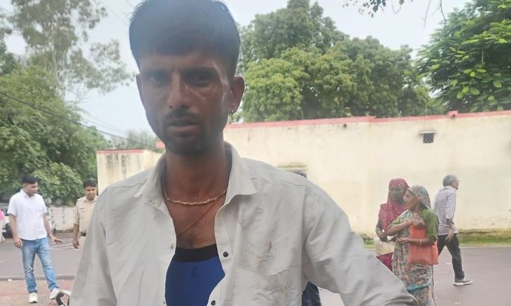 शिवपुरी न्यायालय परिसर में हंगामा: तारीख पर पहुंचे पति पर पत्नी ने किया हमला, उंगली चबाई