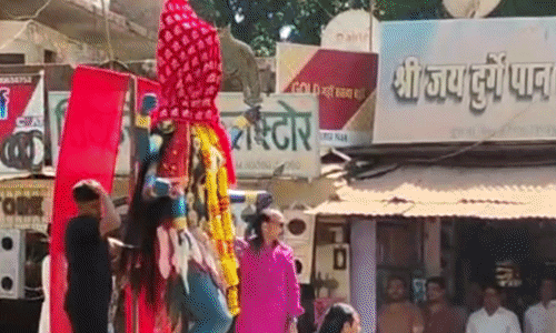 शिवपुरी और कोलारस में शारदीय नवरात्र का आरंभ, मंदिरों में उमड़े श्रद्धालु