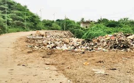 भितरवार में नगर परिषद की लापरवाही से सड़कों पर लगे कचरे के ढेर, बदबू से लोग परेशान