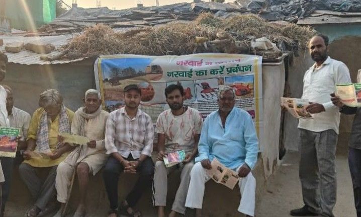 अशोकनगर में नरवाई जलाने पर प्रशासन सख्त, हार्वेस्टर में एसएमएस लगाना अनिवार्य