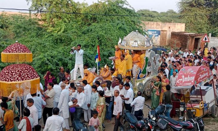 पावई के जैन मंदिर में वार्षिक मेला महोत्सव धूमधाम से संपन्न, निकाली गई भगवान नमिनाथ की शोभायात्रा