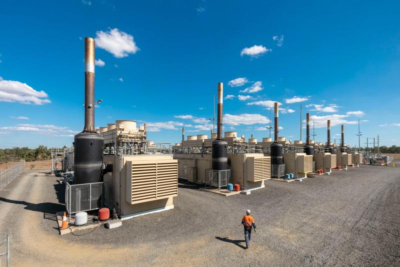 Grosvenor Mine's power stations. The stations are fuelled through the capture and combustion of waste coal mine gas, which is converted to electricity for the national electricity market