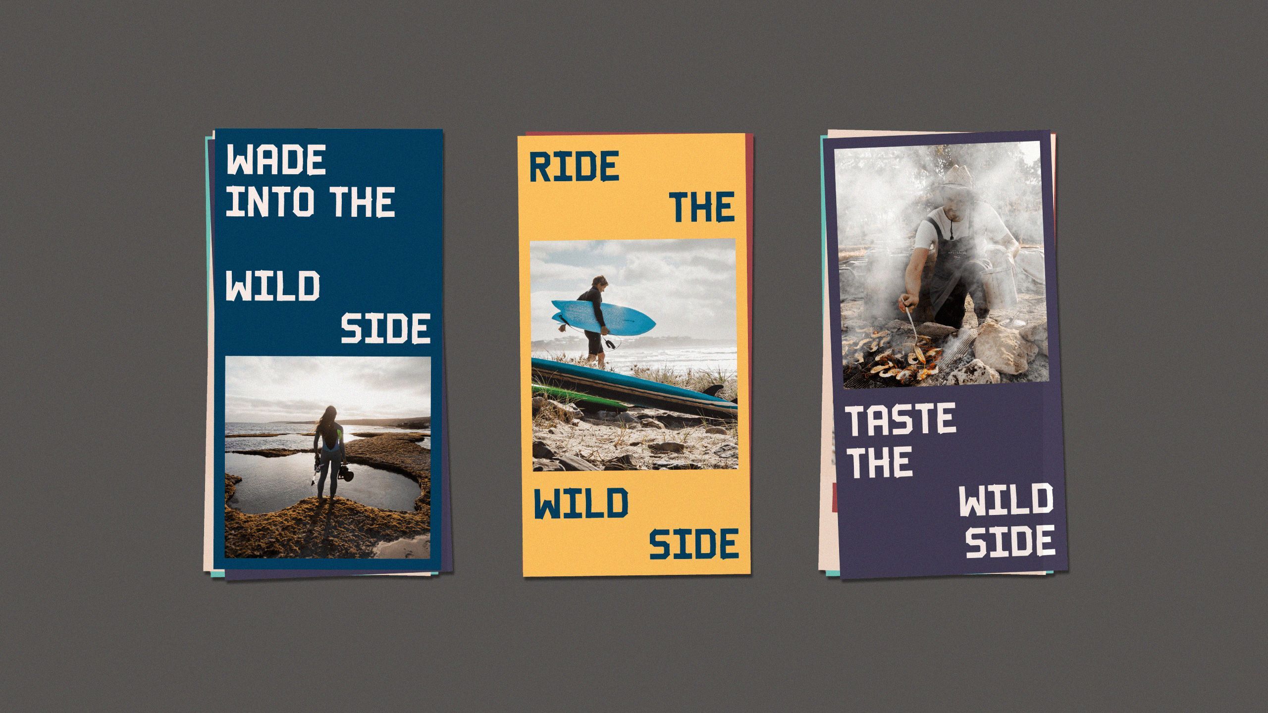Eyre branding shown on folded leaflet brochures