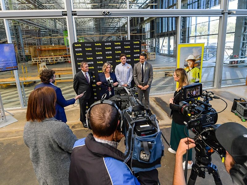 Press at the trade up launch event