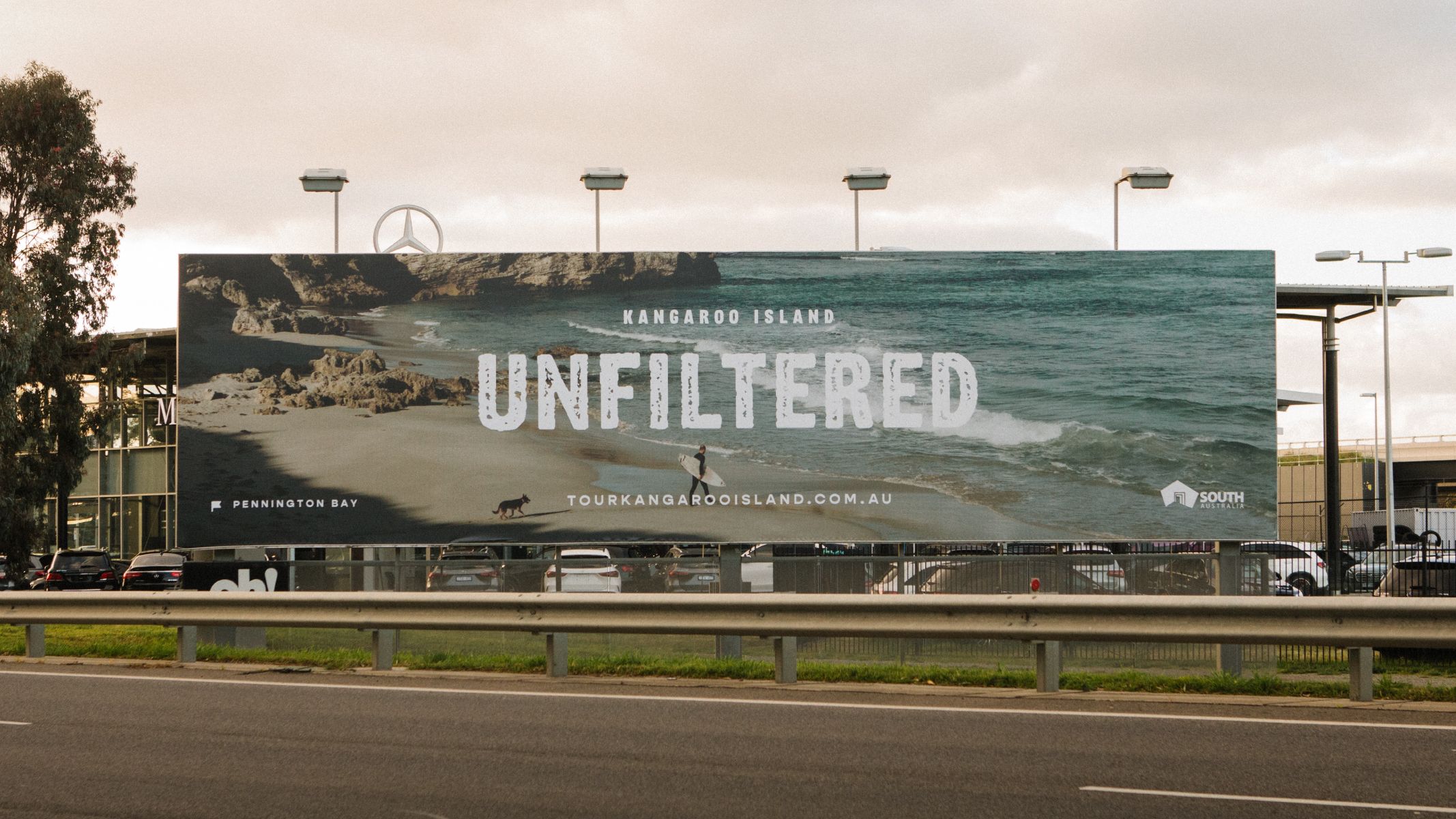Billboard with the unfiltered identity and messaging