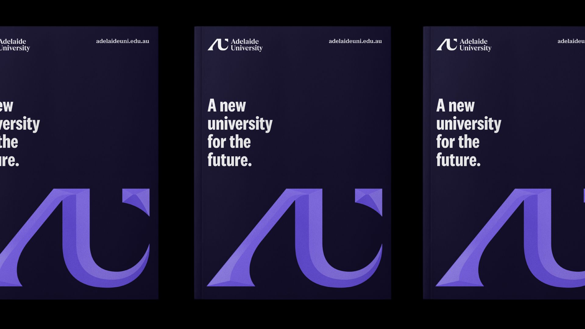 Adelaide University branding on a cover
