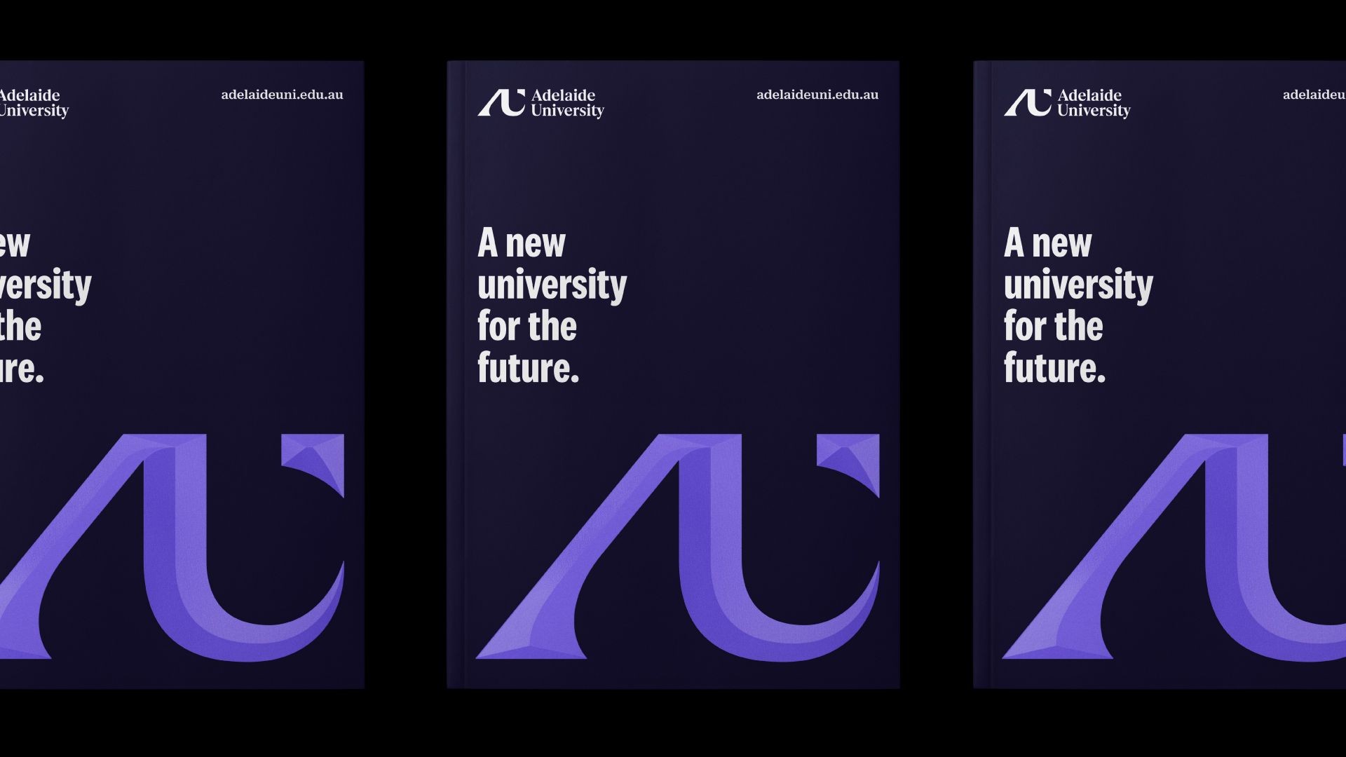 Adelaide University branding on a cover