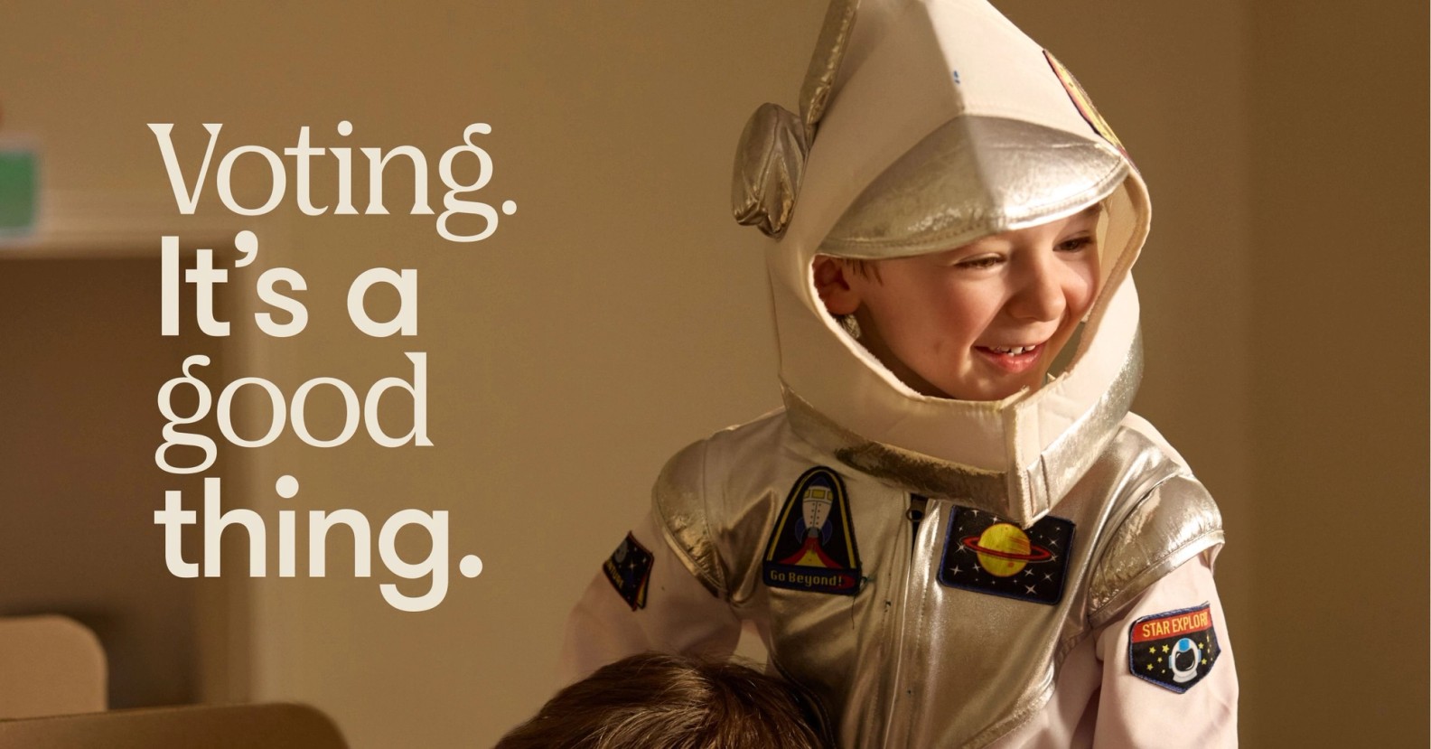 Child dressed as an astronaut