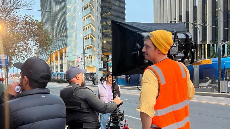 team filming for Adelaide University corporate film