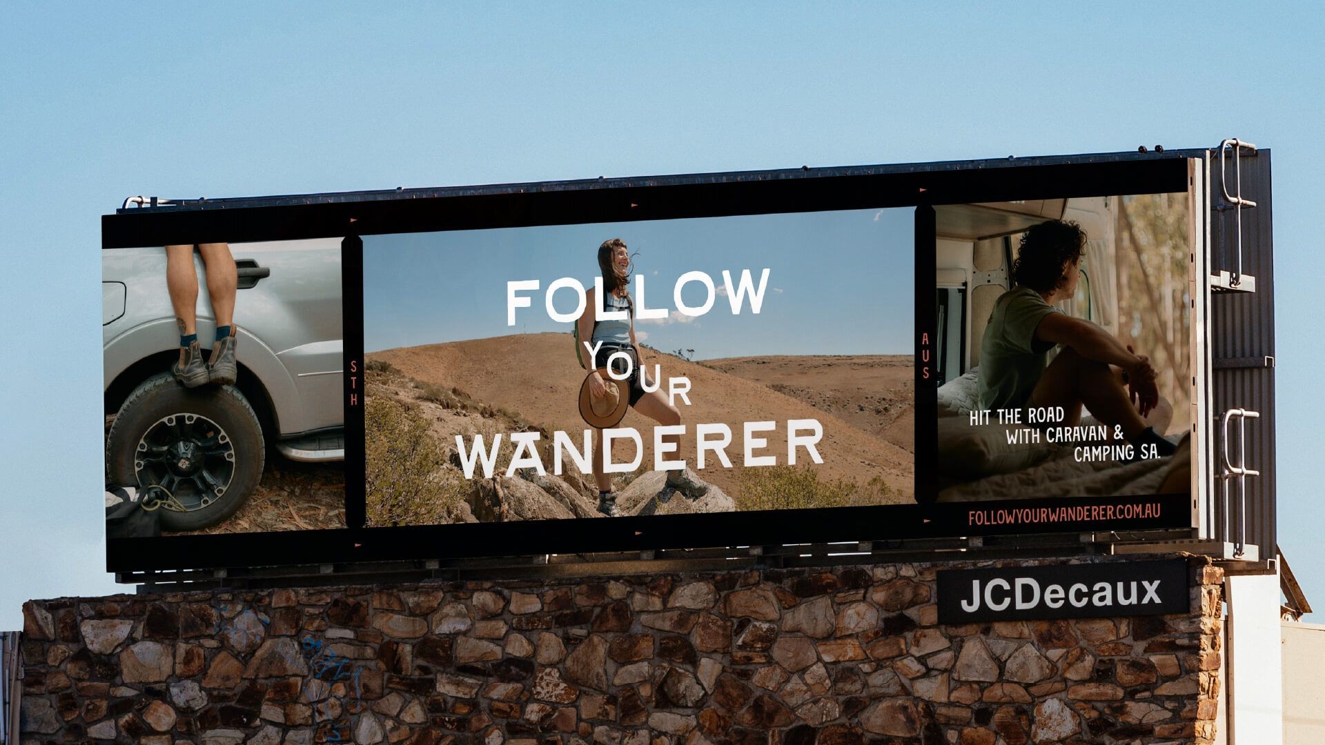 Follow your wander brand on a billboard