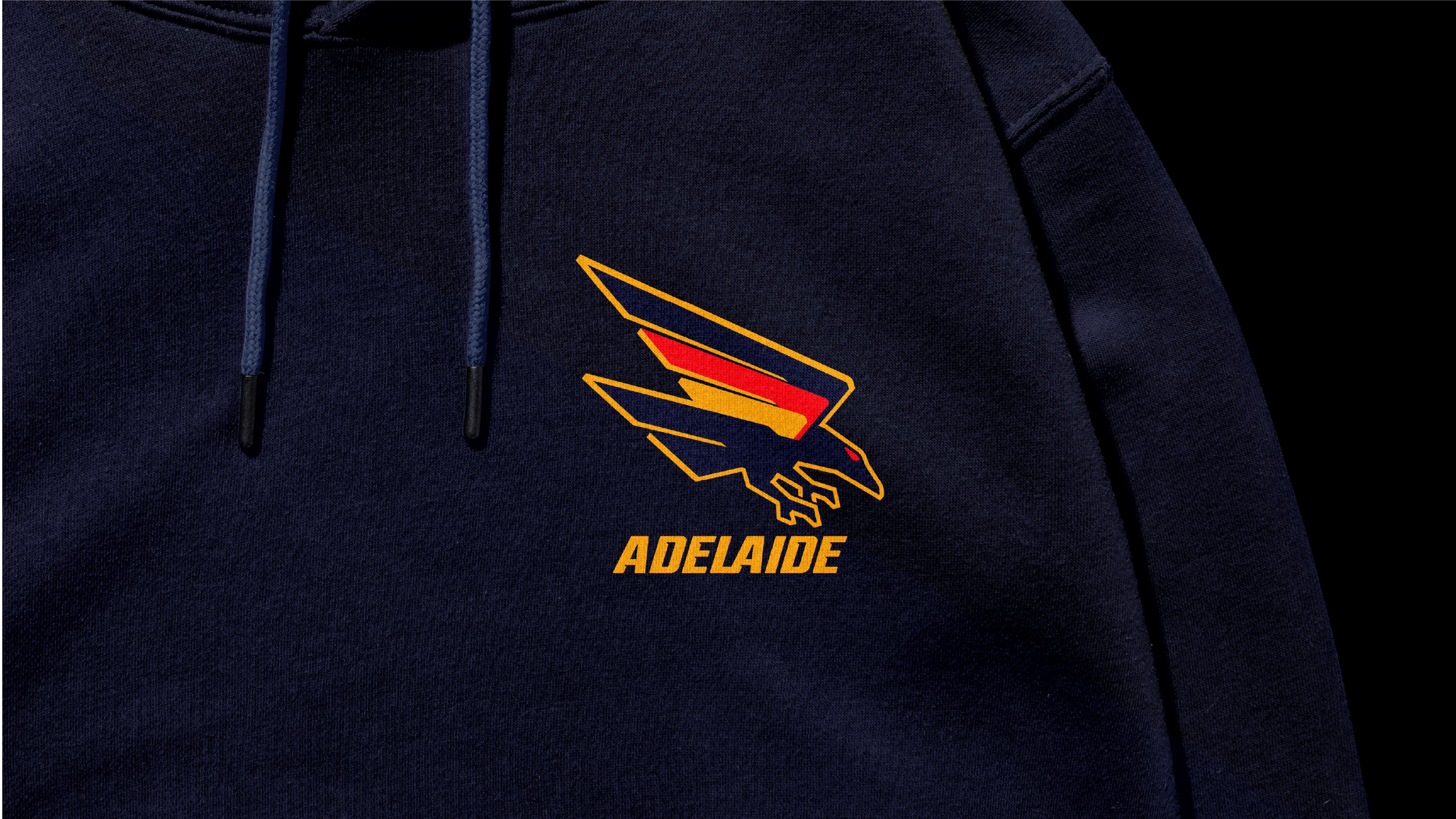 The Adelaide Crows logo printed on a hoodie