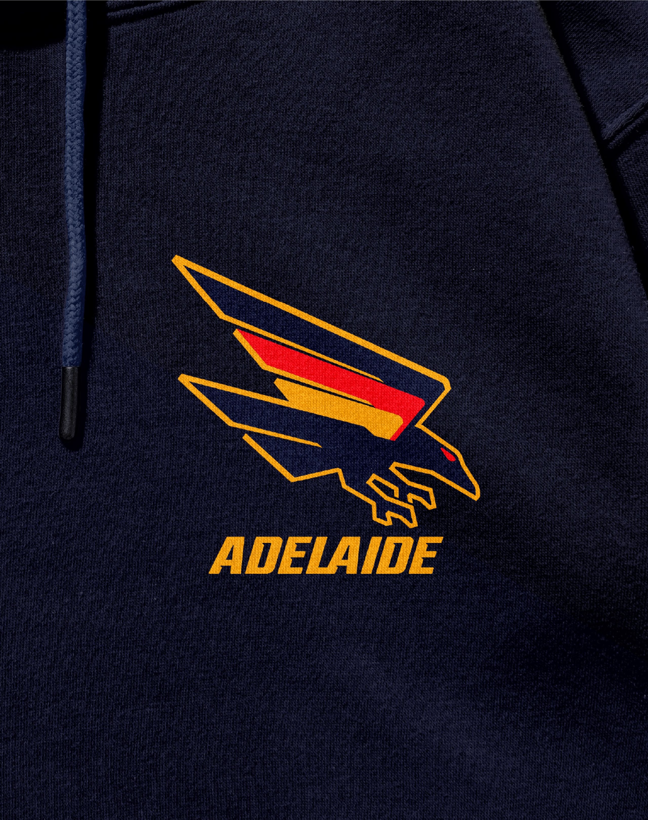 The Adelaide Crows logo printed on a hoodie