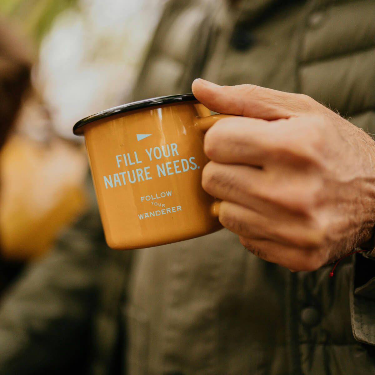 Follow your wanderer brand example on a mug