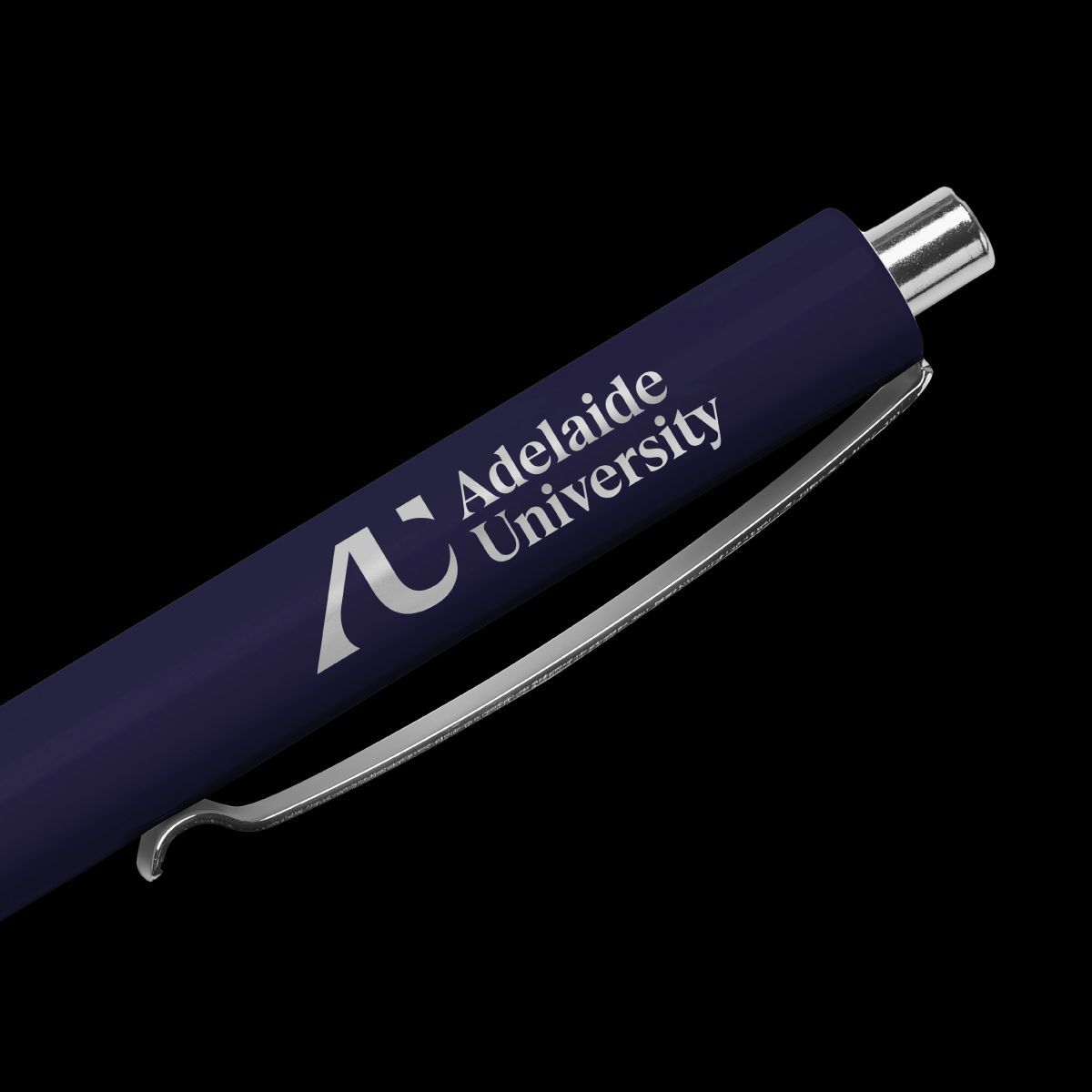 Adelaide University logo on a pen