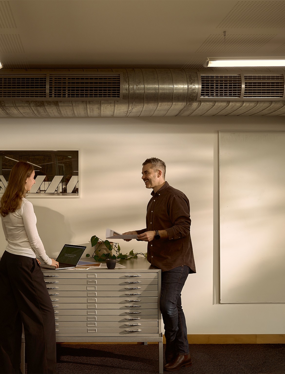 Will and Holly in the Fuller creative suite