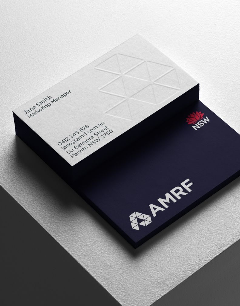 amrf stack of business cards