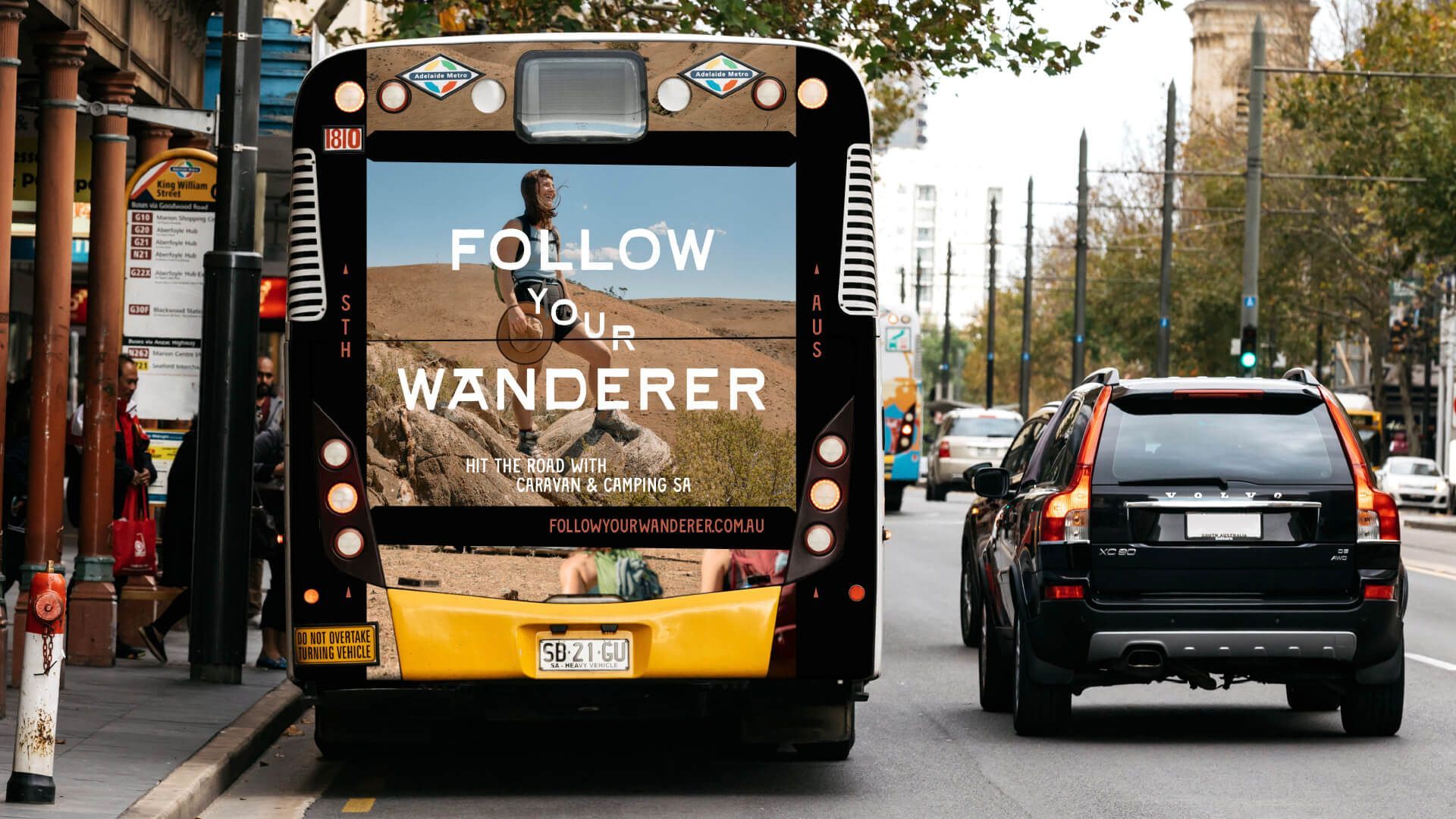 Follow your wanderer brand example on a bus back