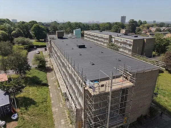 Rozel Court — Soprema Flat Roof Waterproofing Overlay project photo