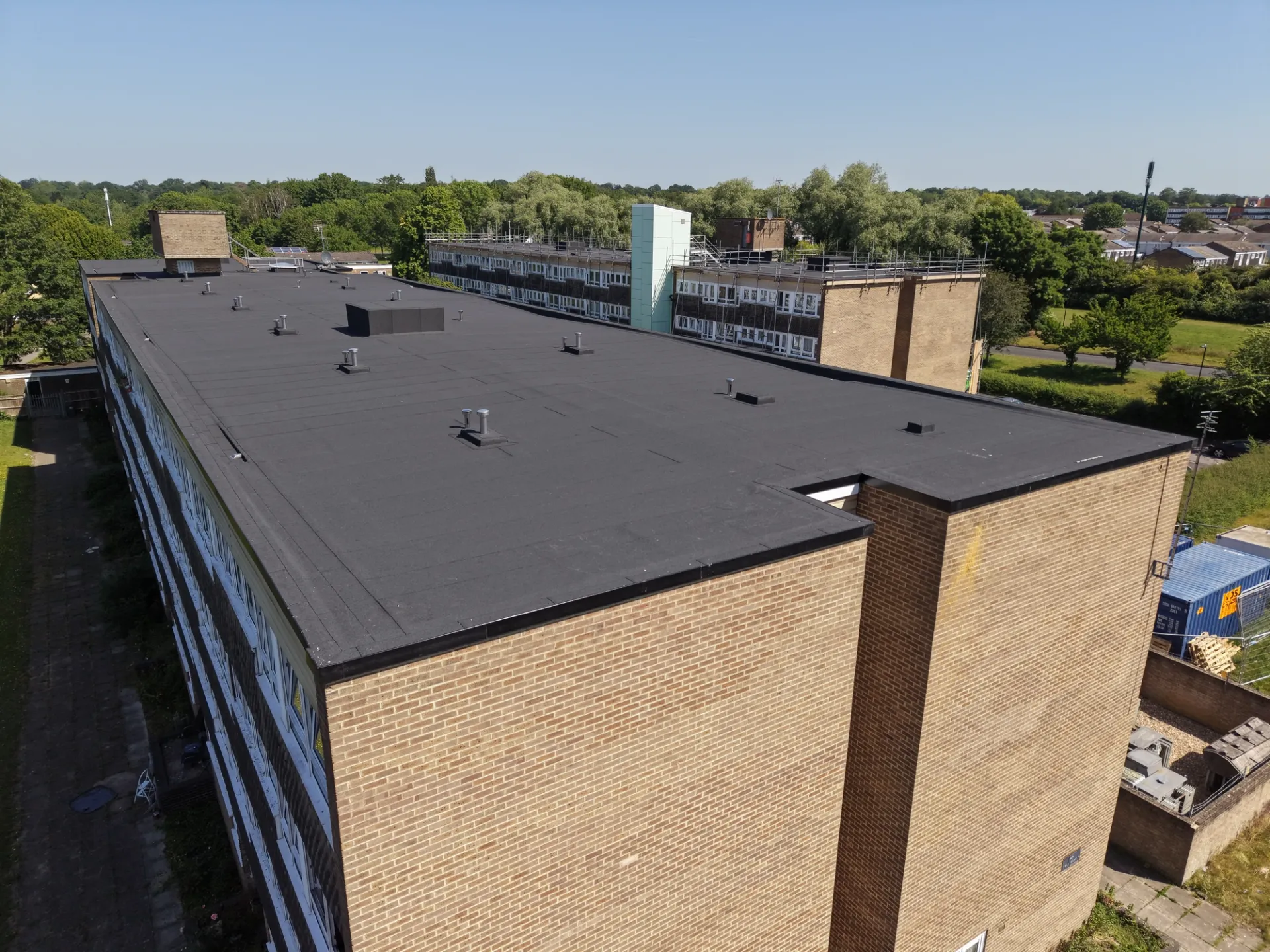Rozel Court — Soprema Flat Roof Waterproofing Overlay