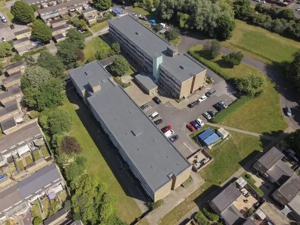 Rozel Court — Soprema Flat Roof Waterproofing Overlay project photo