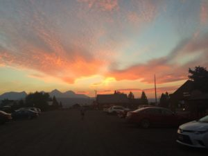 A photo of a sunset over a dirt lot | Stanley Chamber