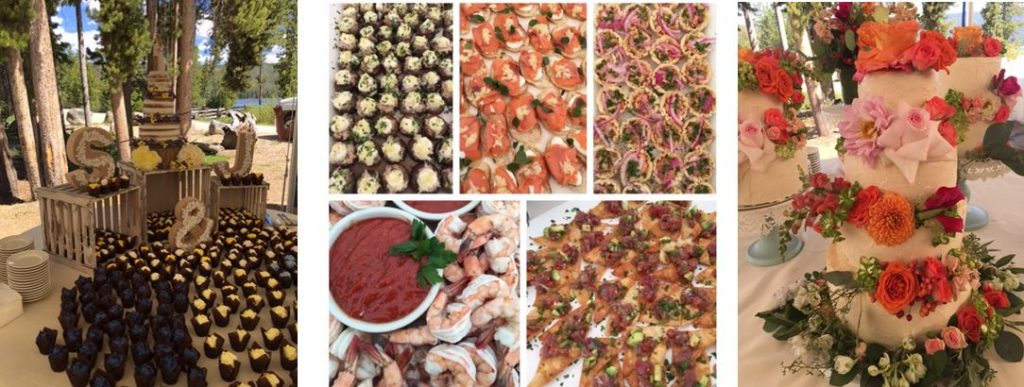 wedding catering food Photos courtesy of Redfish Lake Lodge | Stanley chamber