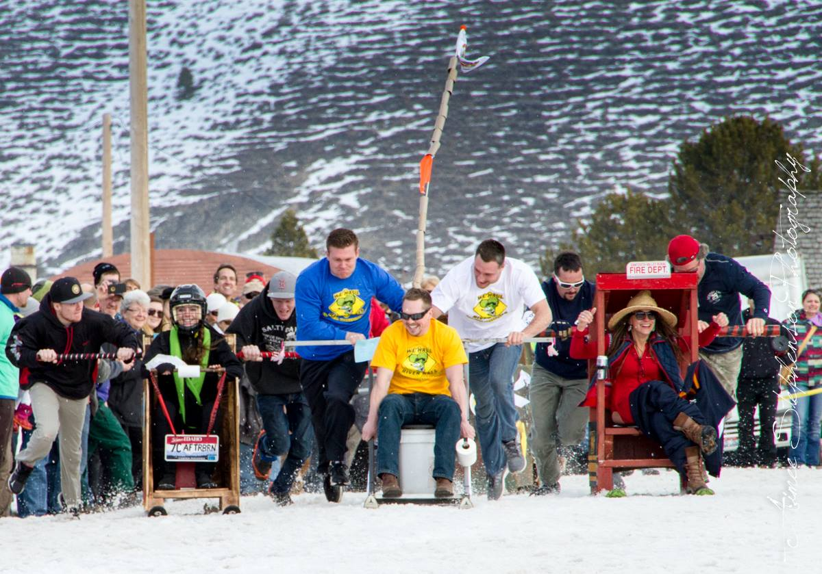 outhouse race Stanley winterfest | Stanley chamber