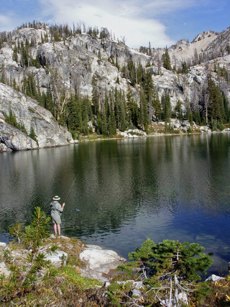 Fly fishing at a high alpine lake | Stanley chamber