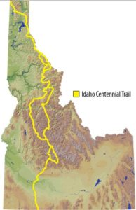 Map of Idaho Centennial Trail | Stanley Chamber