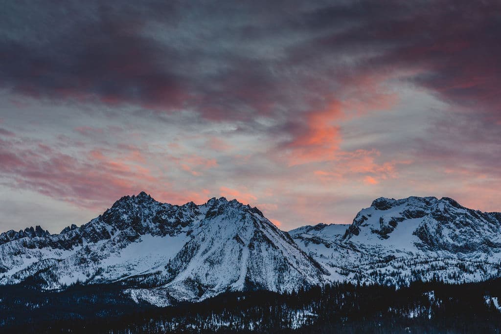 Mountains Covered in Snow