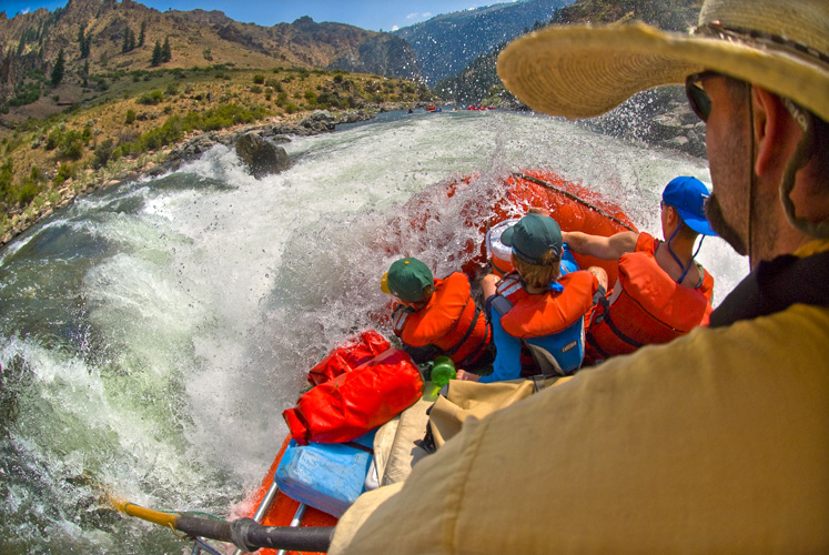 whitewater rafting pictre in boat on Middle Fork | Stanley chamber