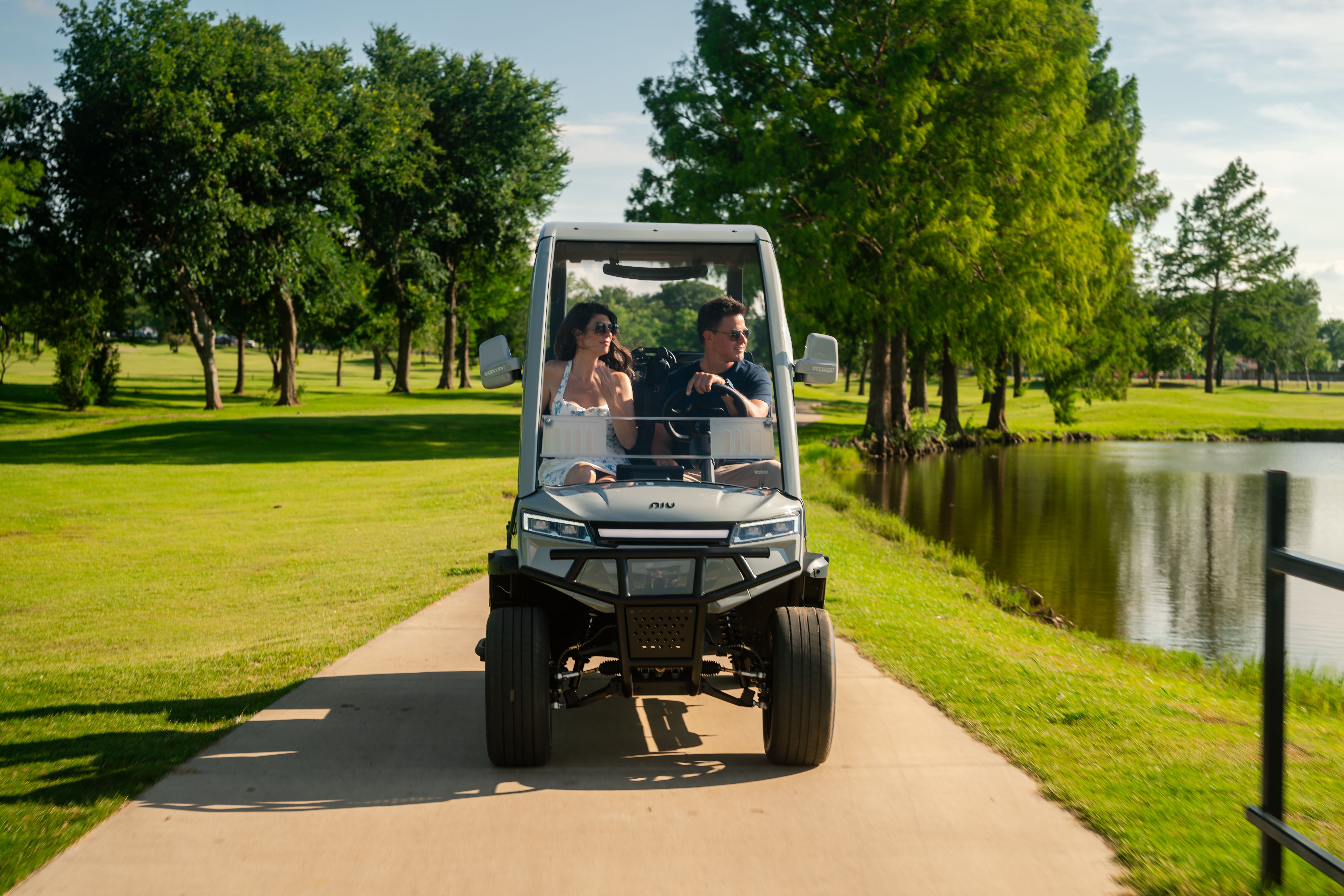 NIUGT on a golf course cart path