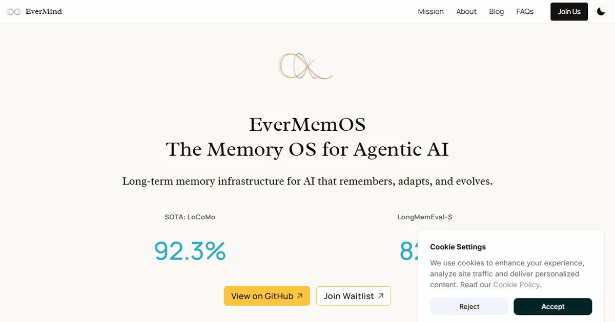 Screenshot of EverMind