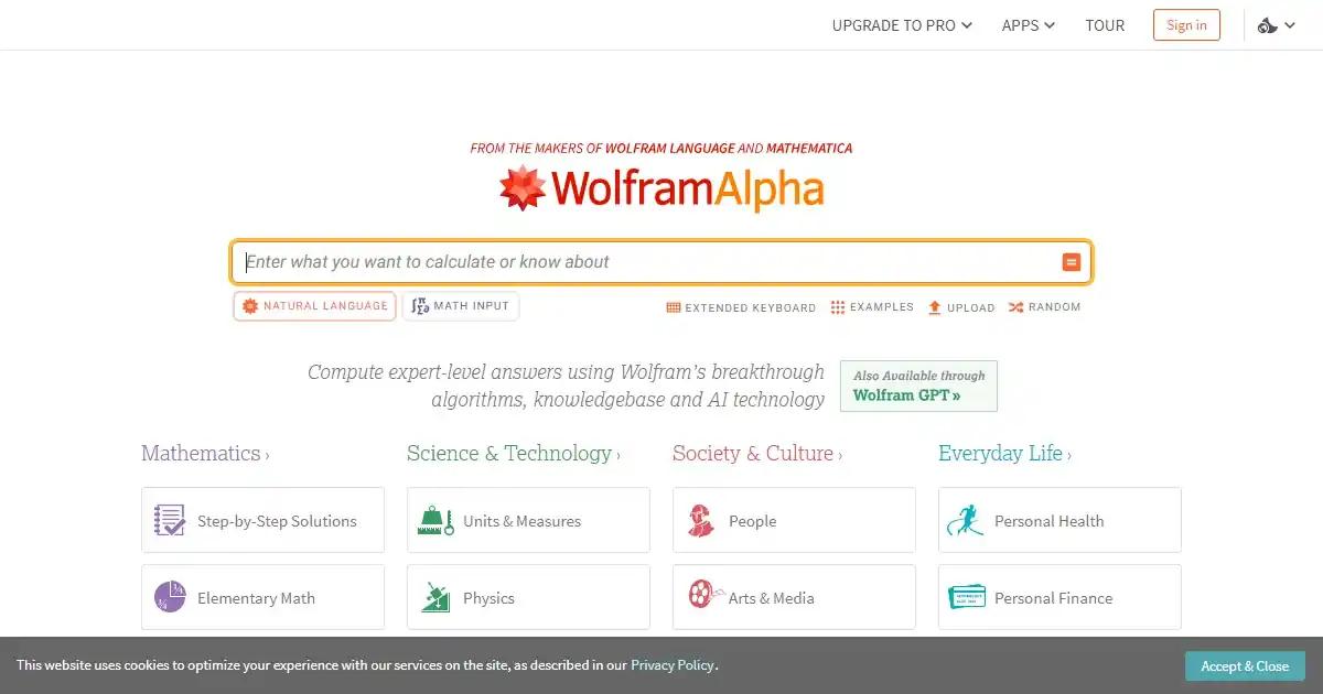 WolframAlpha