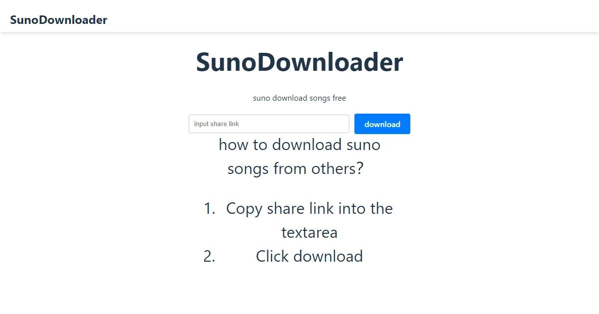 Suno Downloader