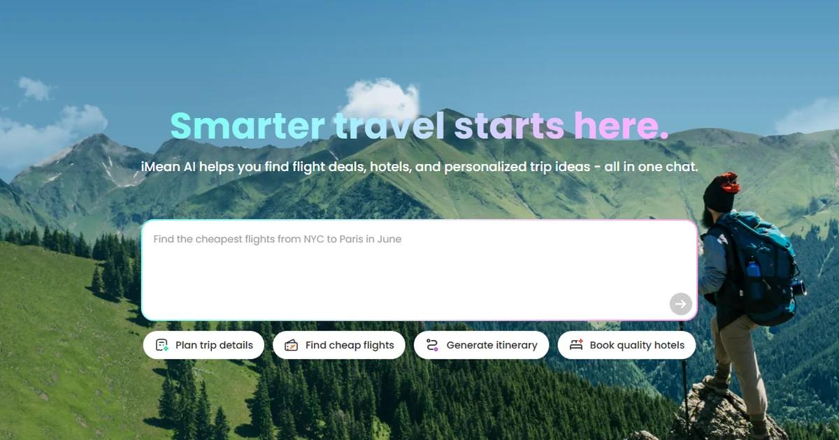 Screenshot of iMean AI