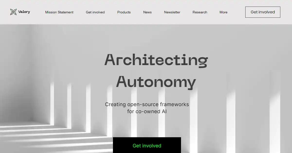 Screenshot of Valory - Premier creator of open-source autonomous software...